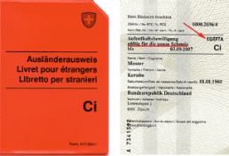 Livret Ci UE/AELE (autorisation de séjour Ci avec activité lucrative)
